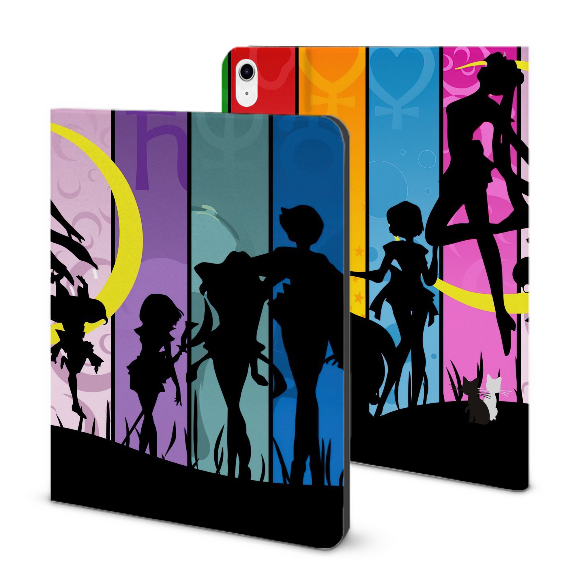 （画像用） 美少女戦士セーラームーン Sailor Moon IPad ケース ブック型 PUレザー TPU 耐衝撃 軽量 薄型 ペン収納なし 全面保護 IPad 各モデル対応
